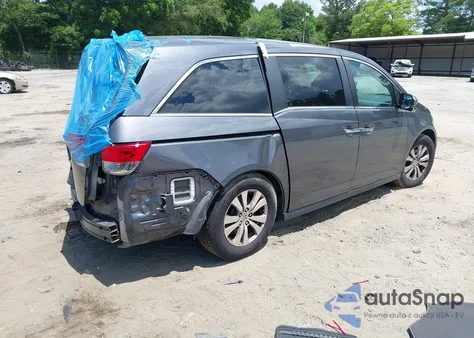 2015 Honda Odyssey Ex-L из США, поврежденный, VIN 5FNRL5H65FB013602